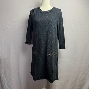 Classic Revival Gap Designed & Crafted Cotton Dress S Black White Quiet Luxury